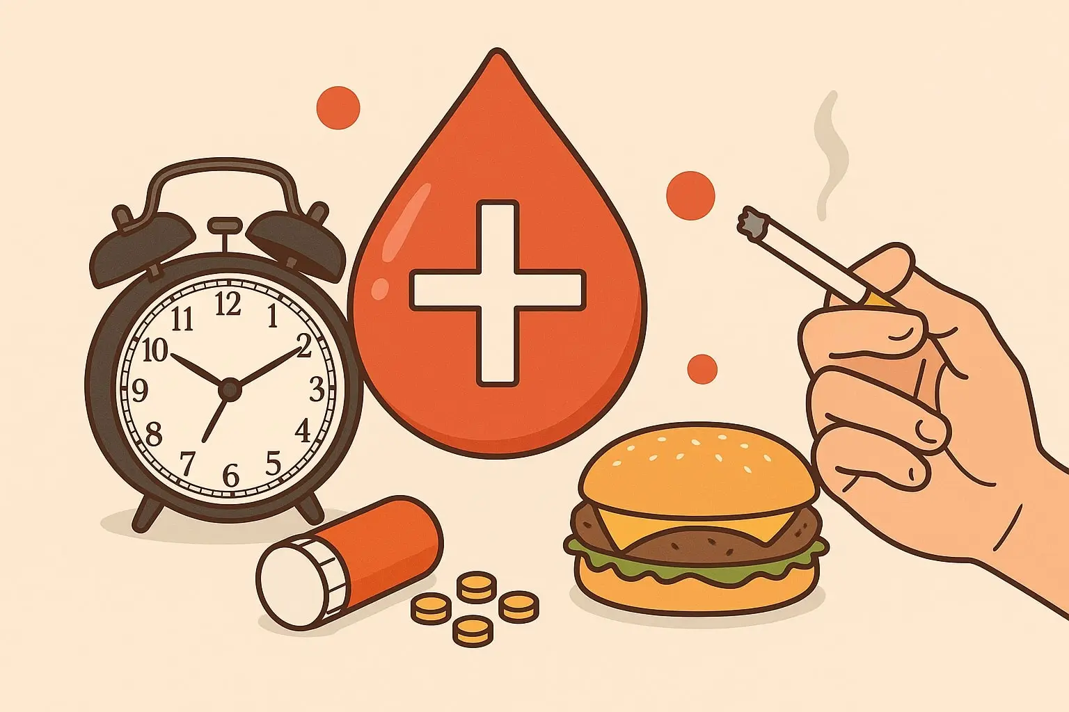 causes fréquentes - excès dans le sang