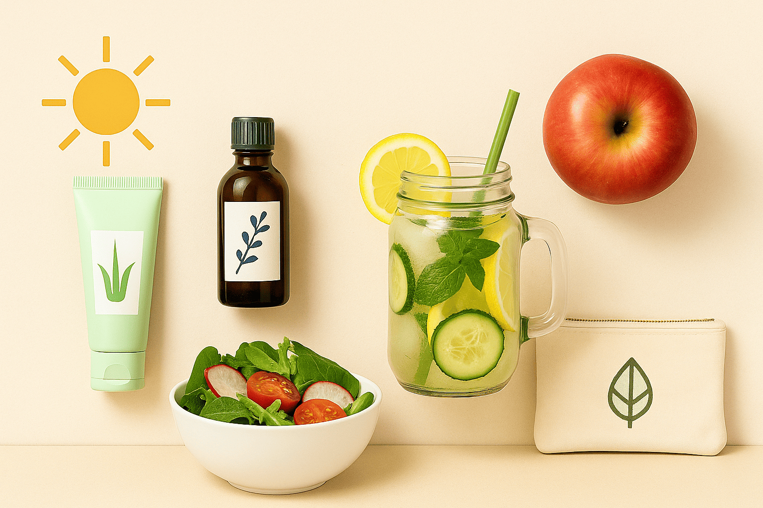 remèdes naturels pour l'été, naturopathie