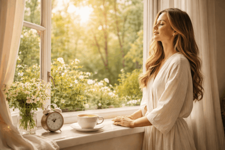 femme à la lumière naturelle